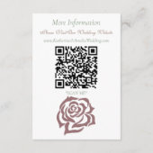 Lesbische bruiden Regency Roze Rozen Informatiekaartje (Achterkant)