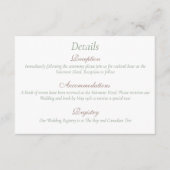 Lesbische bruiden Regency Roze Rozen Informatiekaartje (Voorkant)