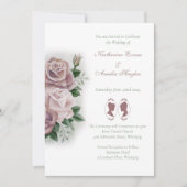 Lesbische bruiden Regency Roze Rozen Kaart (Voorkant)