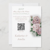 Lesbische bruiden Regency Roze Rozen Kaart (Achterkant)