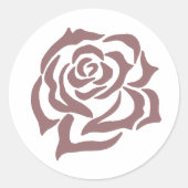 Lesbische bruiden Regency Roze Rozen Ronde Sticker (Voorkant)