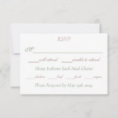 Lesbische bruiden Regency Roze Rozen RSVP Kaartje (Voorkant)