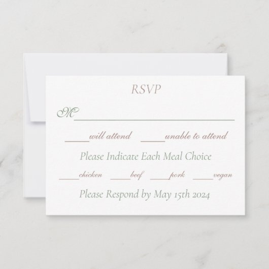 Lesbische bruiden Regency Roze Rozen RSVP Kaartje (Voorkant)