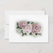 Lesbische bruiden Regency Roze Rozen RSVP Kaartje (Achterkant)