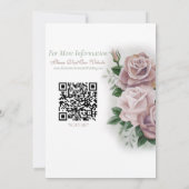 Lesbische bruiden Regency Roze Rozen Save The Date (Achterkant)