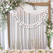 Lesbische bruiden Regency Roze Rozen Vlaggetjes