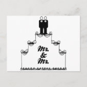 LESBISCHE BRUIDSTAART MR EN MR - - - .PNG BRIEFKAART (Voorkant)