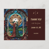 Lesbische bruiloft dank u briefkaart (Voorkant)