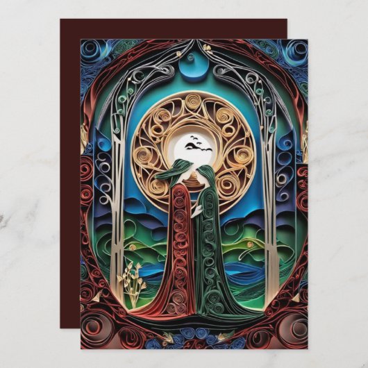 Lesbische bruiloft uitnodiging (Voorkant / Achterkant)