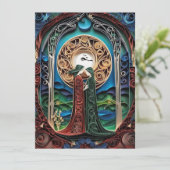 Lesbische bruiloft uitnodiging (Staand voorkant)