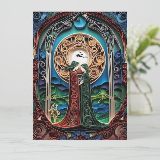 Lesbische bruiloft uitnodiging (Staand voorkant)