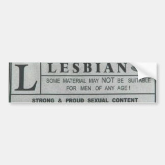lesbische bumpersticker