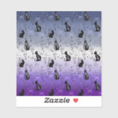 Lesbische Butch Pride Black Cat - Mystieke Heks Sticker (Vel)