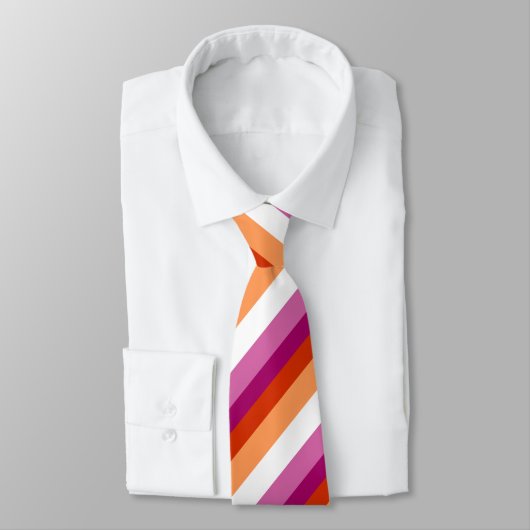 Lesbische Colors Krawatte Stropdas (Gebonden)