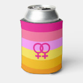 Lesbische Dawn Pride WLW Blikjeskoeler (Blikje Achterkant)