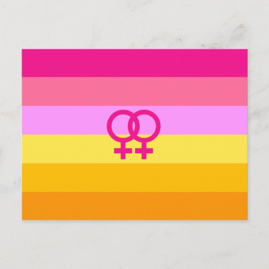 Lesbische Dawn Pride WLW Briefkaart (Voorkant)