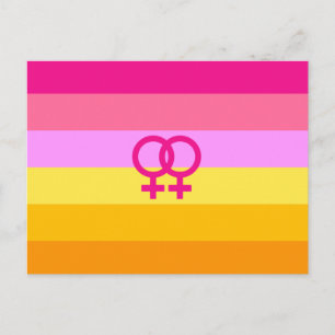 Lesbische Dawn Pride WLW Briefkaart