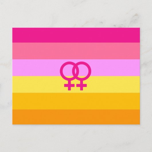 Lesbische Dawn Pride WLW Briefkaart (Voorkant)