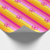 Lesbische Dawn Pride WLW Cadeaupapier (Hoek)