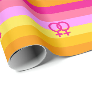 Lesbische Dawn Pride WLW Cadeaupapier