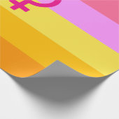 Lesbische Dawn Pride WLW Cadeaupapier (Hoek)