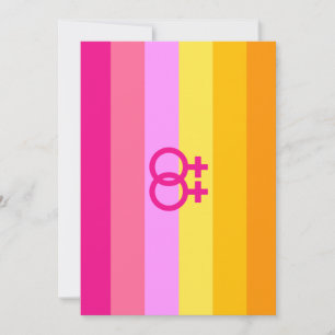 Lesbische Dawn Pride WLW Feestdagenkaart
