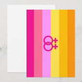 Lesbische Dawn Pride WLW Feestdagenkaart (Voorkant / Achterkant)