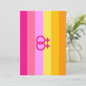 Lesbische Dawn Pride WLW Feestdagenkaart (Staand voorkant)