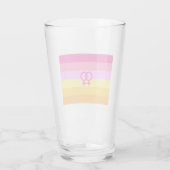 Lesbische Dawn Pride WLW Glas (Achterkant)