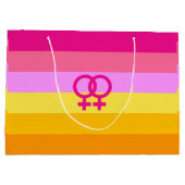 Lesbische Dawn Pride WLW Groot Cadeauzakje (Achterkant)