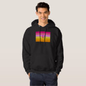 Lesbische Dawn Pride WLW Hoodie (Voorkant volledig)