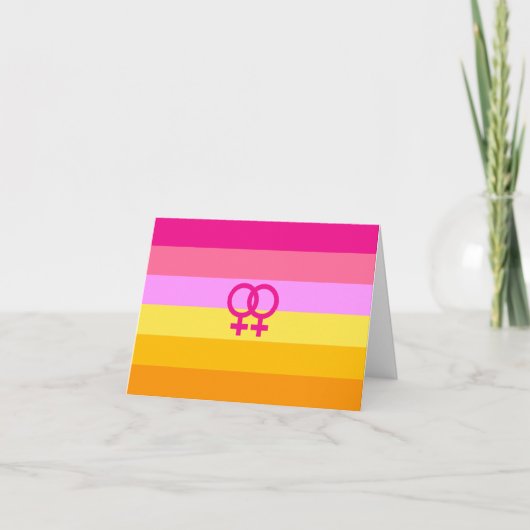Lesbische Dawn Pride WLW Kaart (Voorkant)