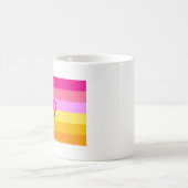 Lesbische Dawn Pride WLW Koffiemok (Center)