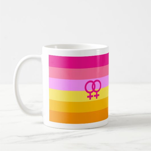 Lesbische Dawn Pride WLW Koffiemok (Links)