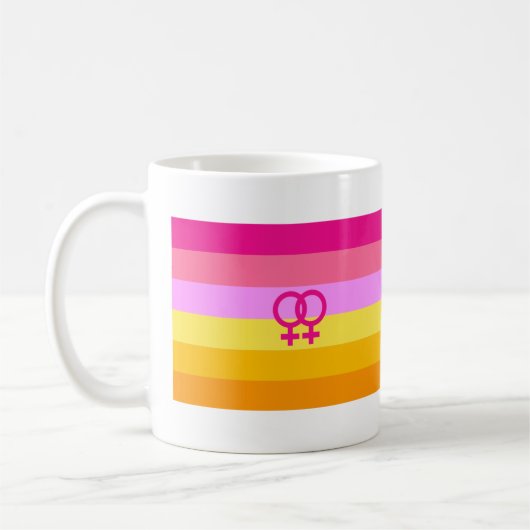 Lesbische Dawn Pride WLW Koffiemok (Links)