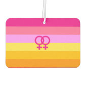 Lesbische Dawn Pride WLW Luchtverfrisser (Achterkant)