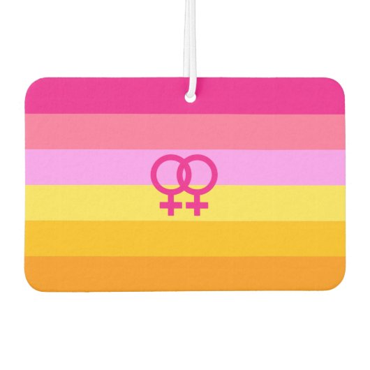 Lesbische Dawn Pride WLW Luchtverfrisser (Voorkant)