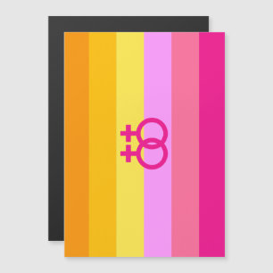 Lesbische Dawn Pride WLW Magnetische Uitnodiging