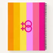 Lesbische Dawn Pride WLW Notitieboek (Achterkant)