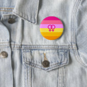 Lesbische Dawn Pride WLW Ronde Button 5,7 Cm (In situ)