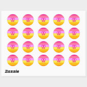 Lesbische Dawn Pride WLW Ronde Sticker (Vel)