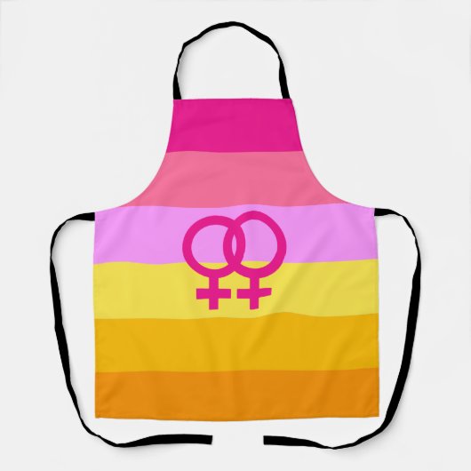 Lesbische Dawn Pride WLW Schort (Voorkant)