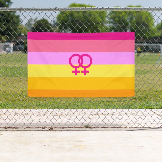 Lesbische Dawn Pride WLW Spandoek (Insitu)