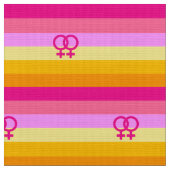 Lesbische Dawn Pride WLW Stof (Close Up)