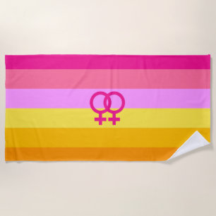 Lesbische Dawn Pride WLW Strandlaken