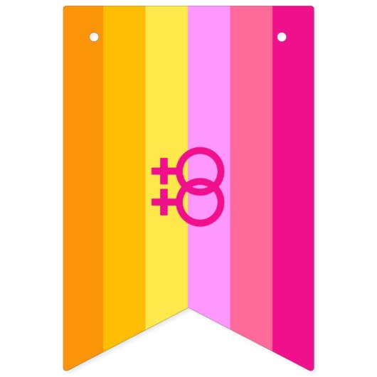 Lesbische Dawn Pride WLW Vlaggetjes (Tweede vlag)