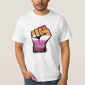 Lesbische demonstratieval t-shirt (Voorkant)