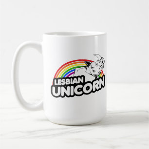 Lesbische Eenhoorn Regenboog Koffiemok