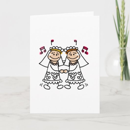 Lesbische Eerste Dans Kaart (Voorkant)