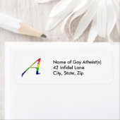 Lesbische en Gay Pride "Scarlet" Letter A Labels (Insitu)